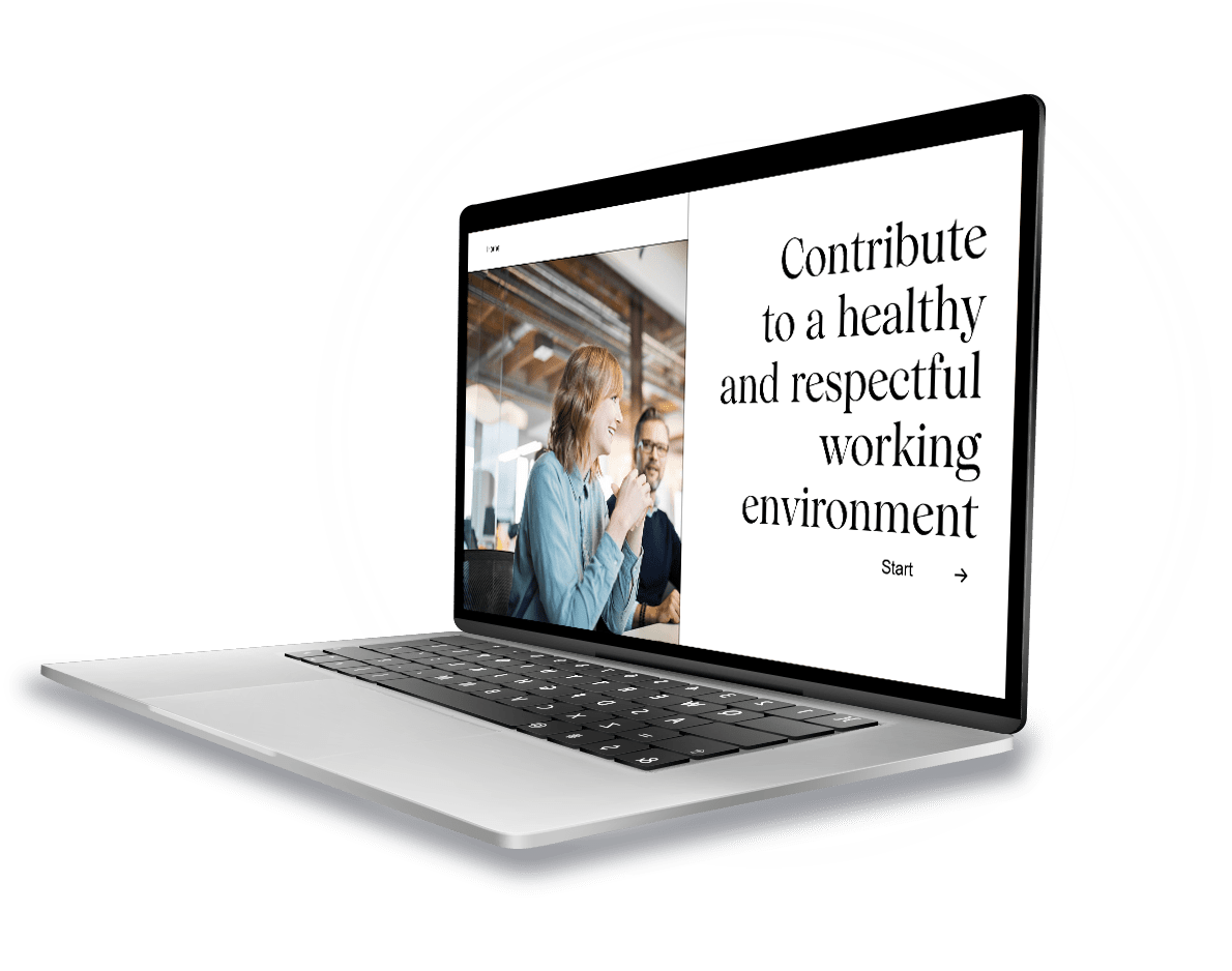 Projet Contribuez à un milieu de travail sain et respectueux sur PC