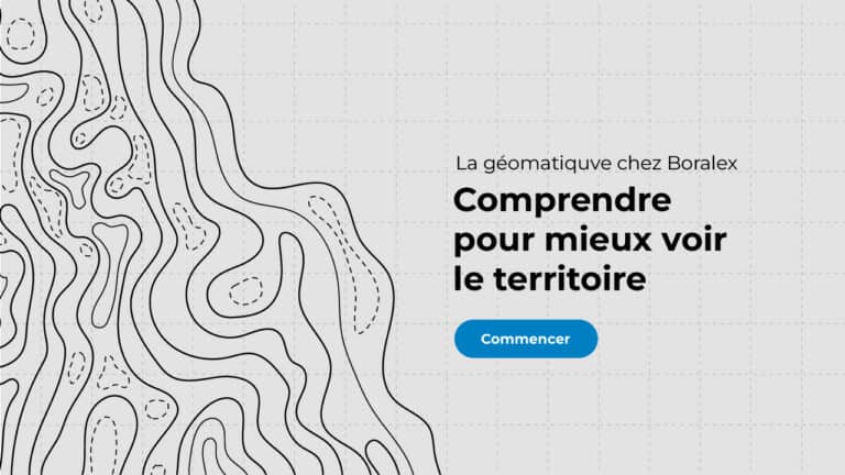 Page d'accueil de la formation en ligne sur la vulgarisation de la géomatique pour Boralex